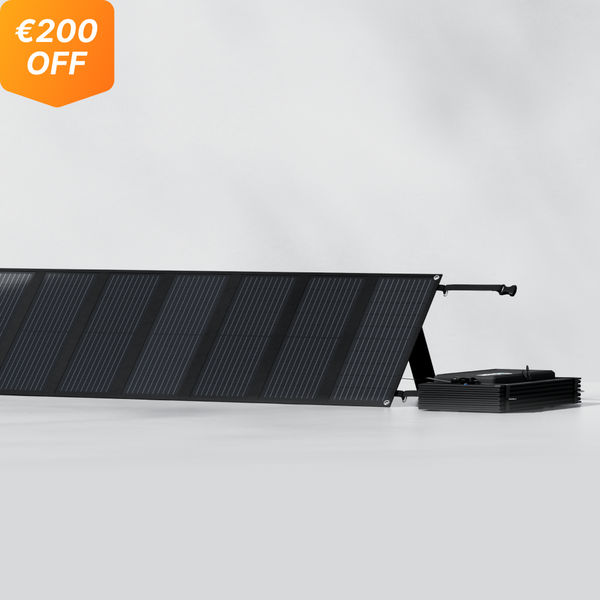 Arkpax Panel solar portátil plegable de 12 pulgadas y 200 W